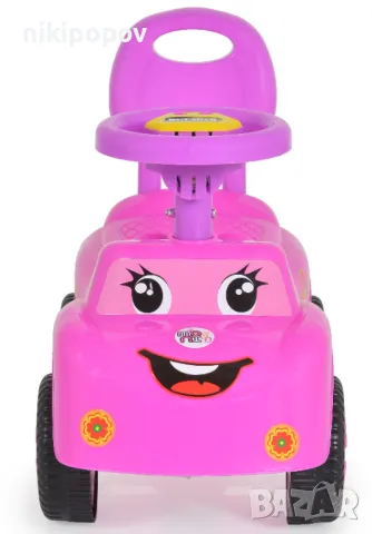 Moni Toys Кола за бутане KEEP RIDING розов, снимка 2 - Коли, камиони, мотори, писти - 47876856