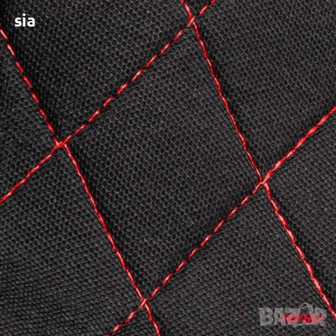 Тапицерия за кола, 9 ч., К- т калъфи за седалки, червен, снимка 2 - Аксесоари и консумативи - 53042174