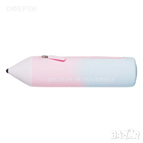 Силиконов несесер Pink Blue Believe Pencil 22x5см арт No204583, снимка 2 - Раници - 46921005