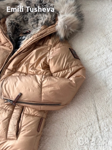 Дамско пухкаво яке Navahoo в златист цвят, снимка 7 - Якета - 53309325