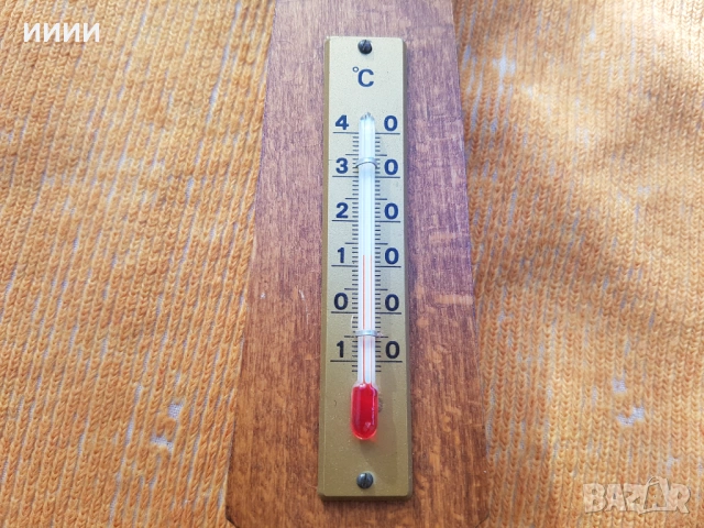 Механичен барометър с термометър , снимка 3 - Антикварни и старинни предмети - 53771674