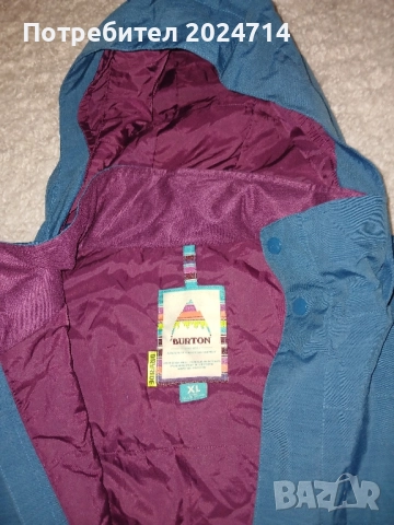 Детско дамско ски сноуборд яке Burton XL, снимка 2 - Детски якета и елеци - 52561322