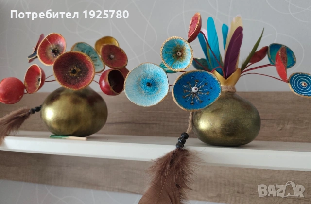 цветя с ваза , снимка 5 - Декорация за дома - 53406608