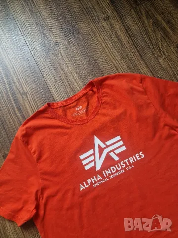 Страхотна мъжка тениска ALPHA INDUSTRIES размер XL, снимка 3 - Тениски - 50321777