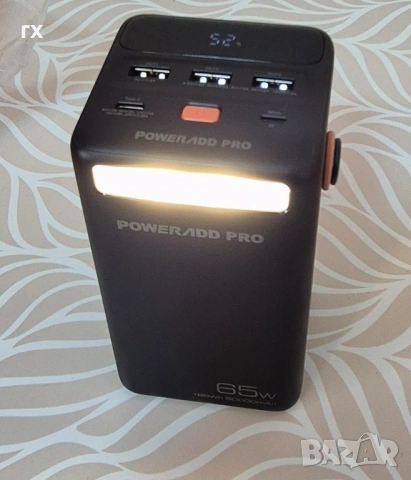 Мощна външна батерия Poweradd Pro 50000mAh – 65W PD, снимка 4 - Лаптоп аксесоари - 53565639