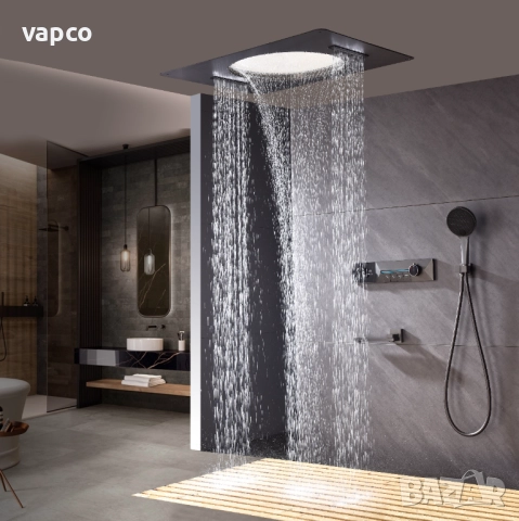 Дизайнерска душ система с таванен душ за вграждане Design D42