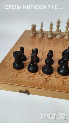 Шах с дървени фигури дъска 35 х 35 см, снимка 3 - Шах и табла - 53419940