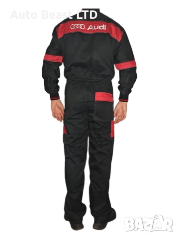 Зимен цял гащеризон AUDI / АУДИ Сервизно състезателно работно облекло, снимка 2 - Други - 52374430