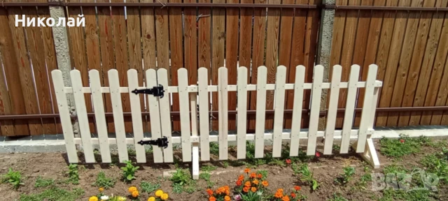 Дървена оградка за детска градина ясла , оградни пана за двор градина , детски кът, снимка 5 - Огради и мрежи - 50911127