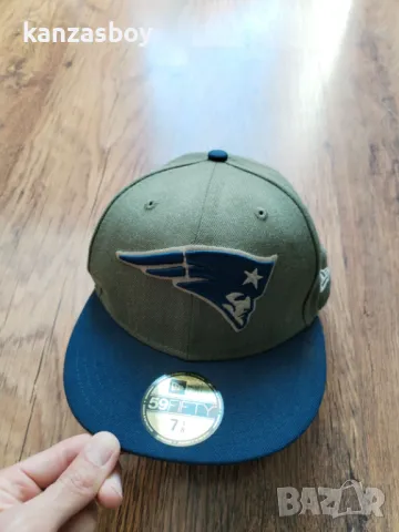 new era new england patriots - страхотна шапка КАТО НОВА 56.8см., снимка 3 - Шапки - 50072664