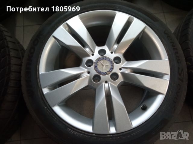 4бр. ал. джанти Mercedes (оригинални) 5x112 , 7,5/8,5 x 17 , ET47/58, снимка 1 - Гуми и джанти - 46778704