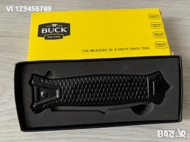 Сгъваем автоматичен нож Buck-Da148-90х225 мм Black eddition, снимка 8 - Ножове - 52266290