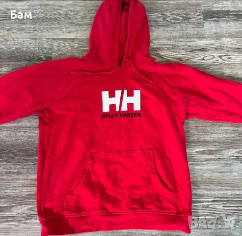 Оригинален мъжки суитшърт Helly Hansen Big Logo размер ХЛ , снимка 2 - Спортни дрехи, екипи - 47334390