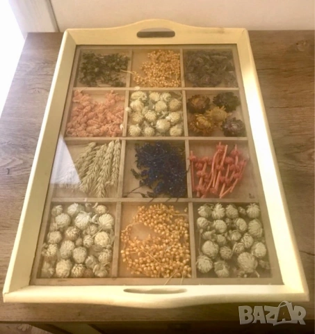 Керамика, табла с цветя и билки, свещници, снимка 2 - Декорация за дома - 53069440