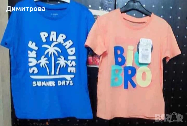 Чисто нови тениски 4бр размер 5-6г 116см, снимка 2 - Детски тениски и потници - 53147595