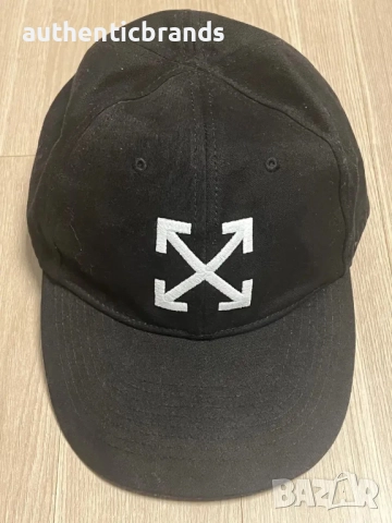 Off-White Black & White Embroidered Arrow Cap Hat Permanent authentic