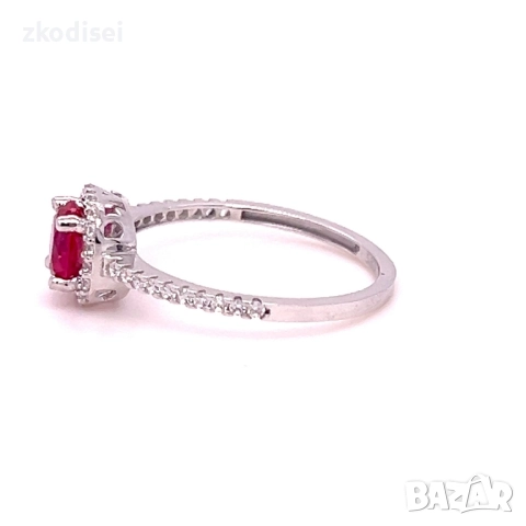 Златен дамски пръстен 1,71гр. размер:56 14кр. проба:585 модел:34412-6, снимка 3 - Пръстени - 51843956