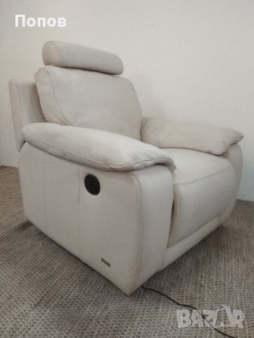 Дизайнерско електрическо релакс кресло, снимка 3 - Дивани и мека мебел - 46419154