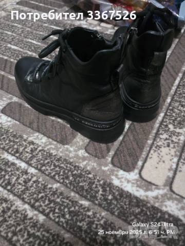 Дамски боти от естествена кожа , снимка 3 - Дамски боти - 52540842