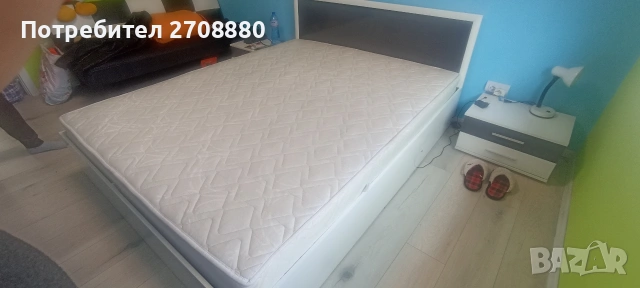 Спалня със матрак и механизъм за повдигане., снимка 4 - Спални и легла - 53657809