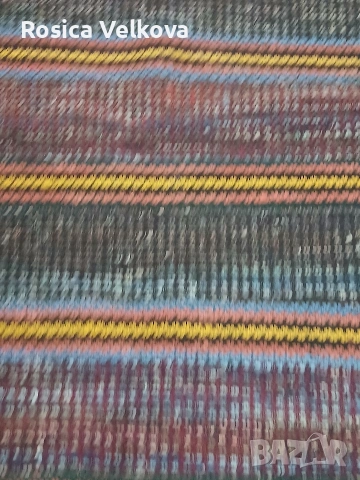 Ръчно тъкана вълнена черга , снимка 4 - Антикварни и старинни предмети - 54149631