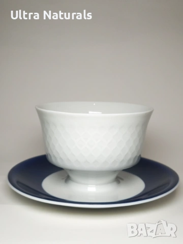 Купа с кобалтово синьо Reichenbach Echt Cobalt Germany, снимка 2 - Чинии - 53126489