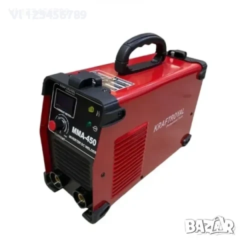 Инверторен Електрожен KRAFTROYAL. 450A с LCD ; MMA , IGBT. Anti stick , снимка 3 - Други инструменти - 53869797