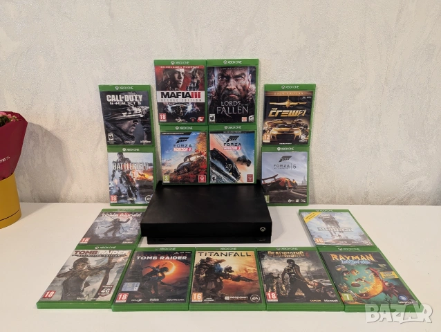 Xbox One X 1TB - (TOP PRODUCT)(15 - игри)(2 - контролера)