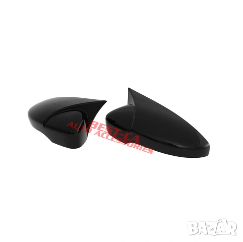 Капаци за огледала със щипки черен пиано лак Batman Style подходящи за Volkswagen Passat B7, CC, снимка 3 - Аксесоари и консумативи - 53017399