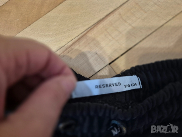Черен карго долнище анцуг на Reserved 170 см, снимка 5 - Спортни дрехи, екипи - 53778460