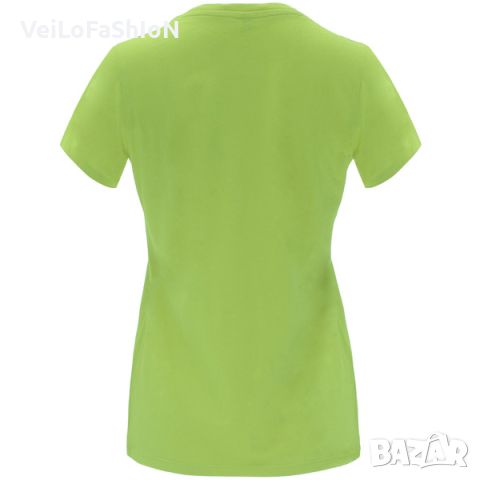 Нова дамска тениска в тревисто зелен цвят, снимка 2 - Тениски - 45315991