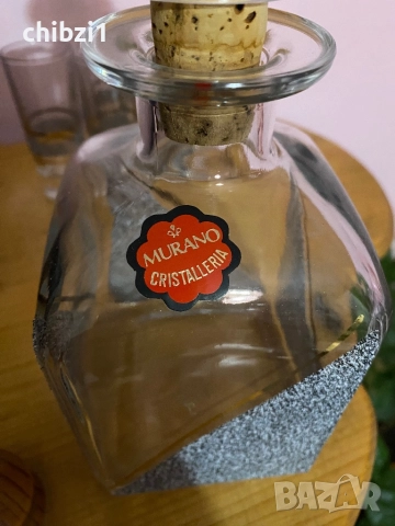 ⚜️Стилен сервиз от италианско стъкло с етикет Мурано, снимка 4 - Сервизи - 52658074