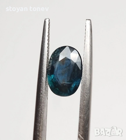 Естествен ненагряван син сапфир 0.97 карата от Мадагаскар! Сертифициран!, снимка 6 - Други - 53716405