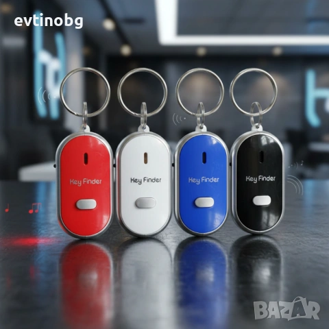 Ключодържател с аларма за намиране на ключове/ Цвят: черен, син, червен