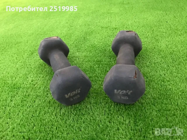 Два броя гирички по 3кг, снимка 2 - Фитнес уреди - 50338609