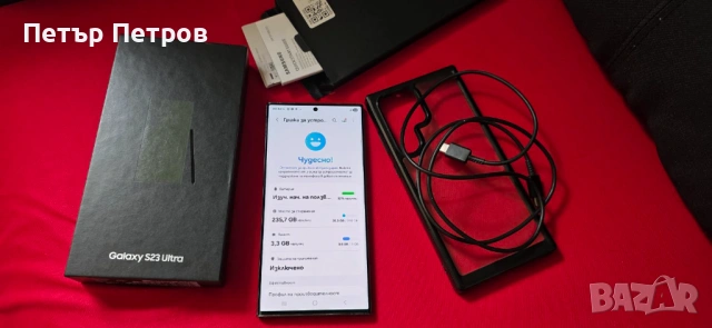 Samsung Galaxy S23 Ultra 256GB Green -Неразличим от нов! 440 евро!ПЪЛЕН КОМПЛЕКТ!, снимка 5 - Samsung - 53521438