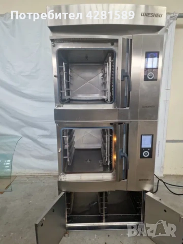 2бр. немски конвектомати-фурни Wiesheu с пароуловител и програматор на български език, снимка 9 - Други машини и части - 53657350