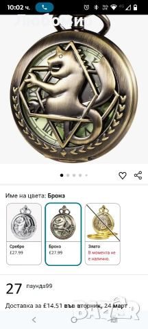 Джобен часовник TREEWETO, мъжки, механичен, с двоен капак, изцяло метален, алхимик, скелет , снимка 2 - Мъжки - 53854912