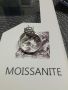 Сребърен пръстен с мойсанит диамант 2 карата (сертификат), снимка 8