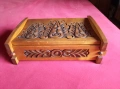 Продавам старинна декоративна дърворезби вана кутия за бижута , снимка 11