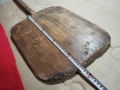 Голяма Старинна Ръчно Изработена Дървена Лопата За Пещ 19' Век / НОМЕР 694. , снимка 7