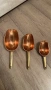 Старинни мерителни лопатки– мед, месинг, номерирани., снимка 3