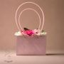 Луксозна Розова Чанта със Цветя 🌸, снимка 1 - Изкуствени цветя - 45681815