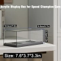 Акрилна витрина Mould King 27000 за Speed ​​Champion Cars, LED подреждаща се прозрачна витрина с чер, снимка 4