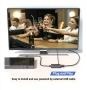 RCA към HDMI конвертор, 720P/1080P, комплект с RCA и HDMI кабели, 920x40x14 мм, черен, снимка 5