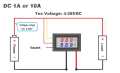 Комбиниран волтметър амперметър 10А 100VDC, снимка 7
