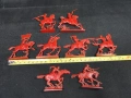 ЛОТ ОТ 8 СТАРИ РЕТРО СОЦ СССР ПЛАСТМАСОВИ ФИГУРКИ ВОЙНИЦИ КОННИЦА, снимка 3