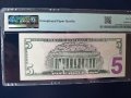 5 долара САЩ 2017, PMG 66, висок грейд, снимка 2