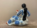 Порцеланова статуетка „Гадателка с карти, циганка“, снимка 3