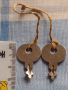 Две стари ключета от соца за дипломатическо куфарче, чанта за КОЛЕКЦИЯ ДЕКОРАЦИЯ БИТОВ КЪТ 40944, снимка 3